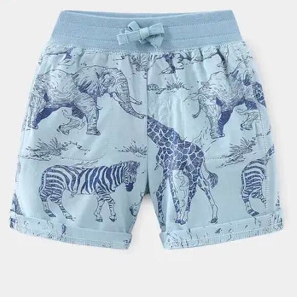 New lot of 2:  summer shorts with African animals and shirt 3T - Picture 1 of 3